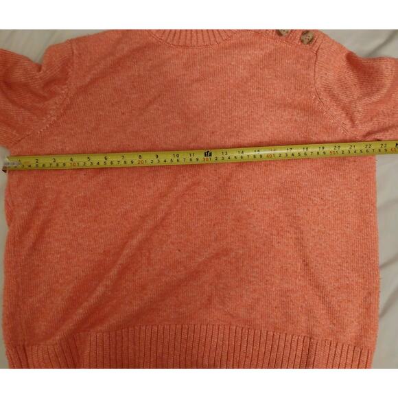 St. John’s Bay Coral Sweater XXL Button Shoulder Mock Neck Soft Knit Pullover - Picture 4 of 9